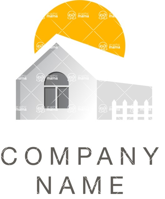 Business Logo Templates - vector graphics in a pack from GraphicMama - Creative Real Estate Vector Logo Design